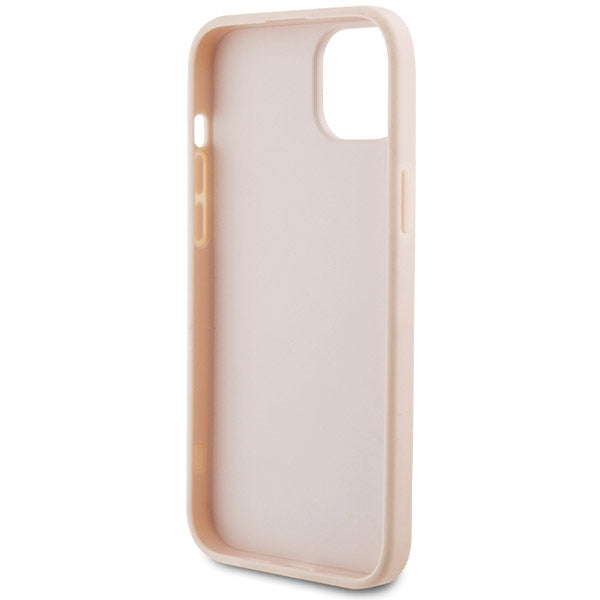 Ovitek za Apple iPhone 15, Karl Lagerfeld, Diagonal Quilted K vzorec, Roza