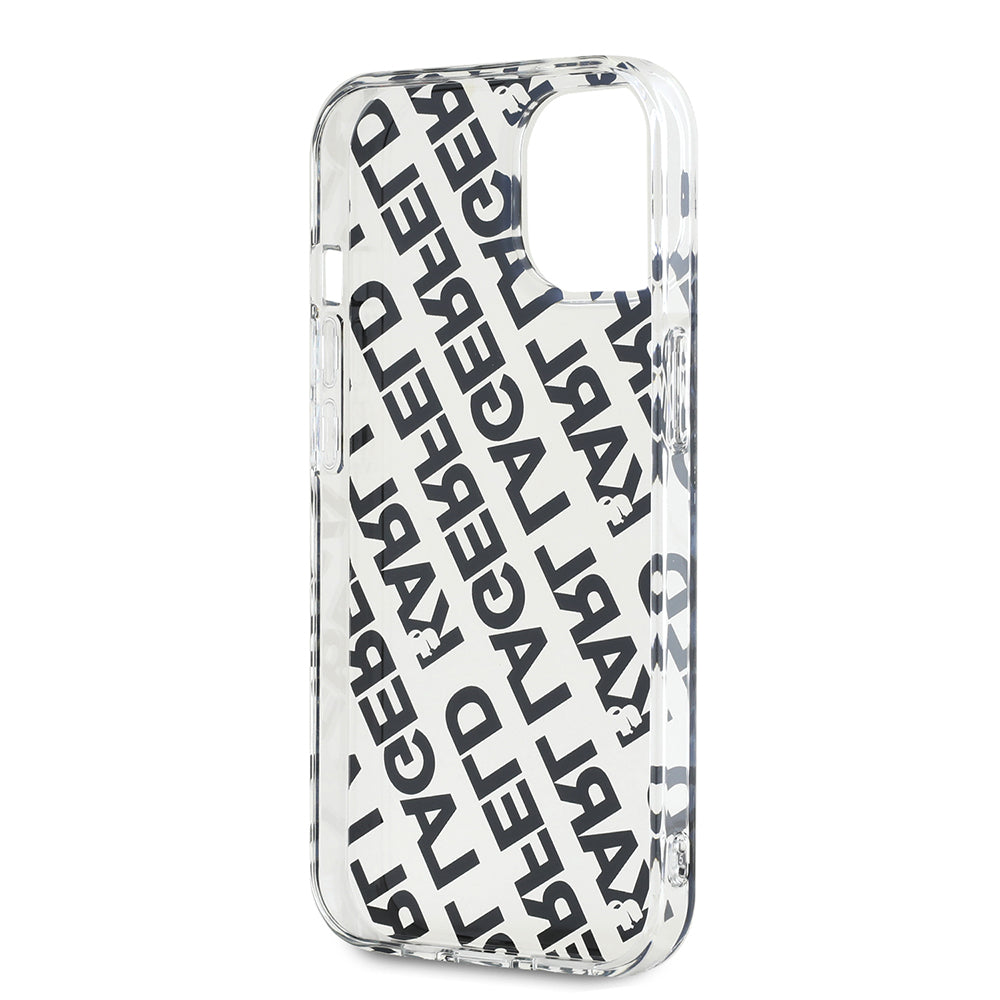 Ovitek za Apple iPhone 15, Karl Lagerfeld, IML Luxury Gold Fullover Logo, Zlat