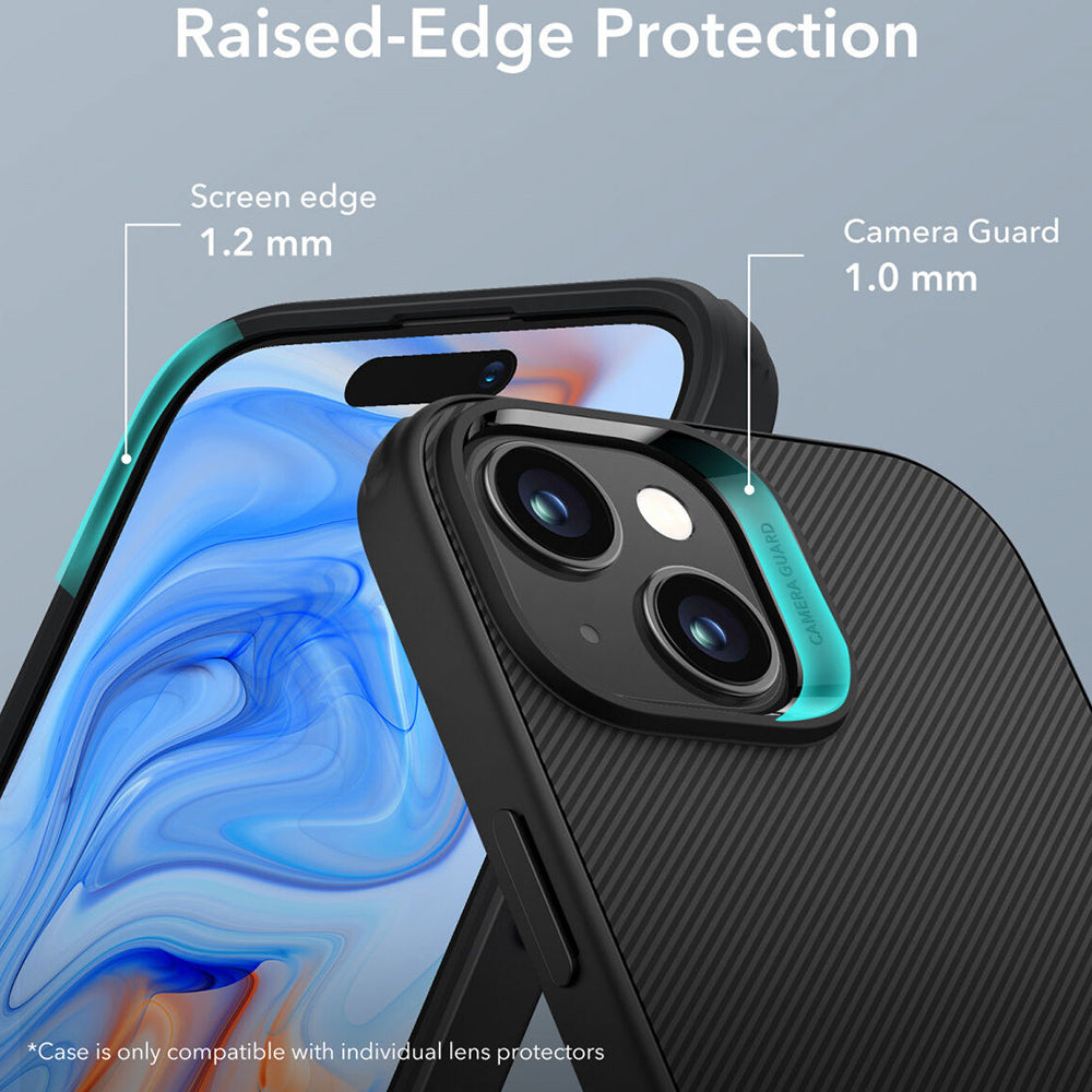 Ovitek za Apple iPhone 15 Plus, ESR, Air Shield Boost Kickstand, črn