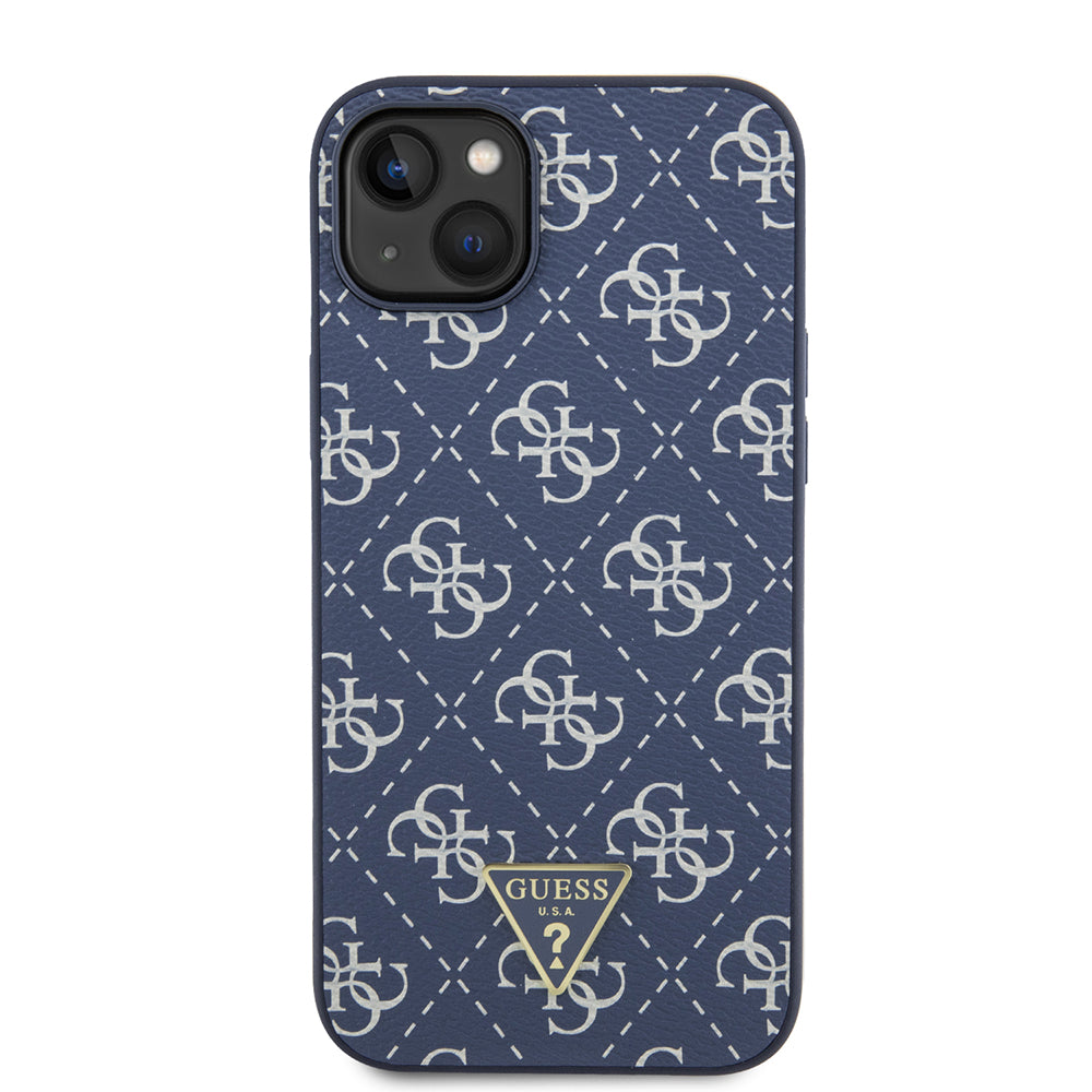 Ovitek za Apple iPhone 15 Plus, Guess, 4G Triangle Logo, Modra