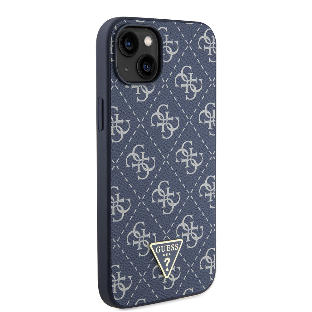 Ovitek za Apple iPhone 15 Plus, Guess, 4G Triangle Logo, Modra