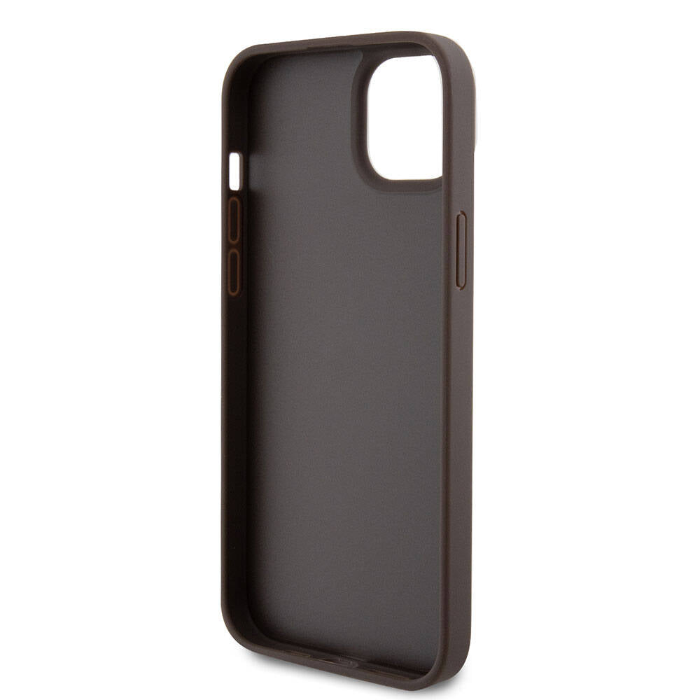 Ovitek za Apple iPhone 15 Plus, Guess, Crossbody 4G Metal Logo, Rjava