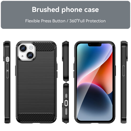 Ovitek za Apple iPhone 15 Plus, Techsuit, Karbon, Črn