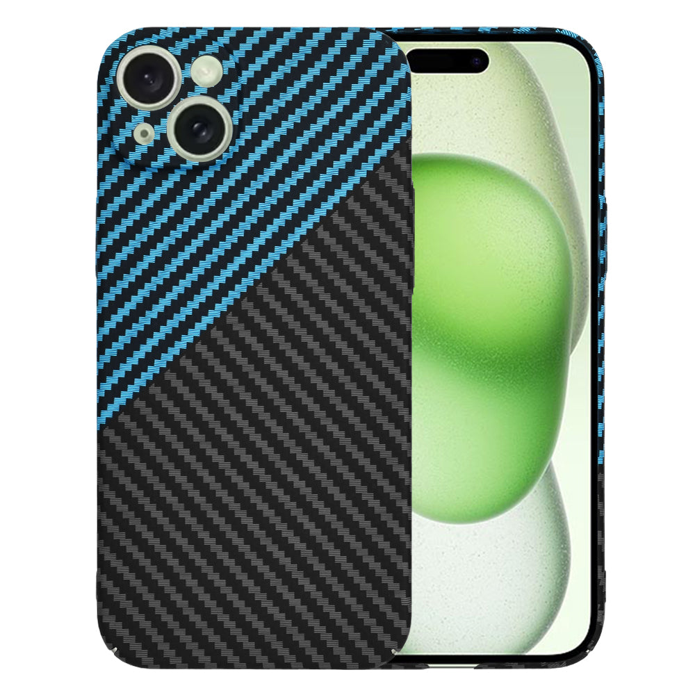 Ovitek za Apple iPhone 15 Plus, Techsuit, Carbonite FiberShell, Črna Bleu
