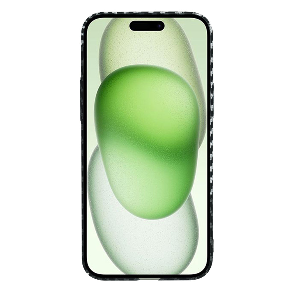 Ovitek za Apple iPhone 15 Plus, Techsuit, Carbonite FiberShell, Črno Siva