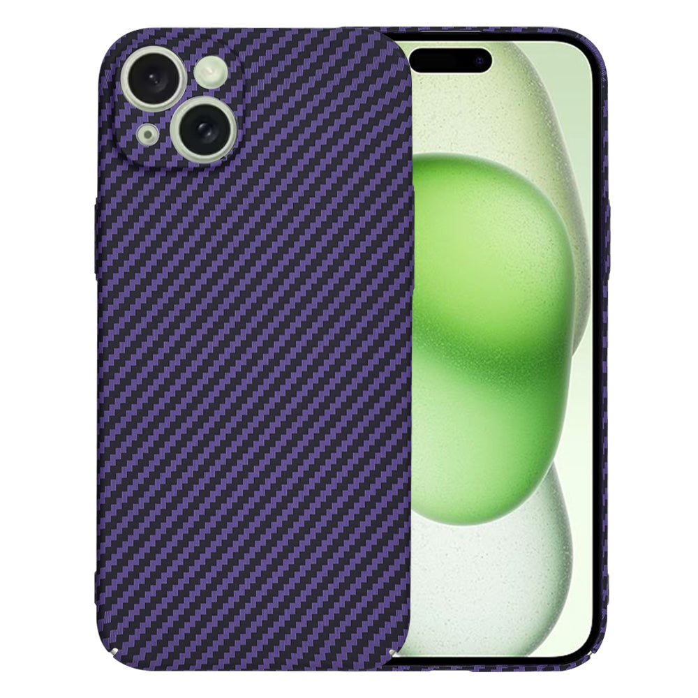 Ovitek za Apple iPhone 15 Plus, Techsuit, Carbonite FiberShell, Vijoličen