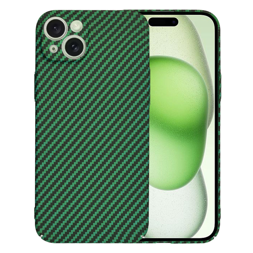 Ovitek za Apple iPhone 15 Plus, Techsuit, Carbonite FiberShell, Zelen
