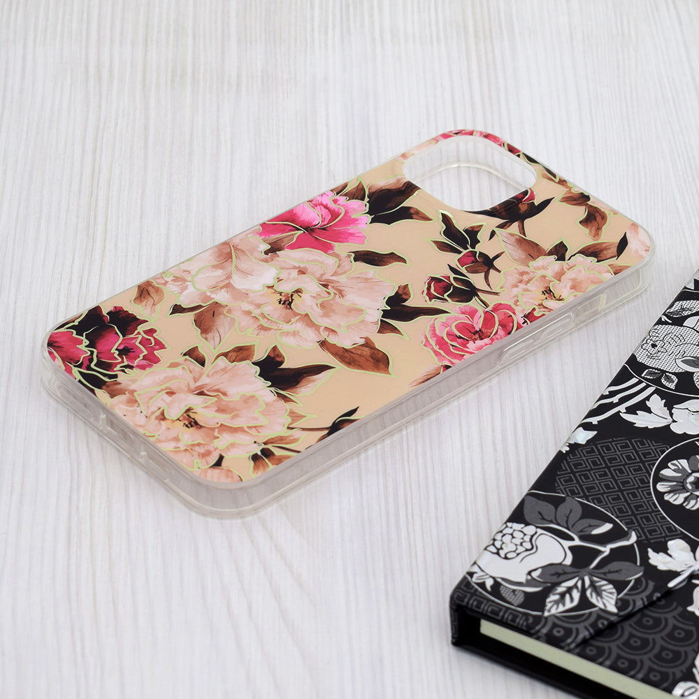 Ovitek za Apple iPhone 15 Plus, Techsuit, Marble, Bež
