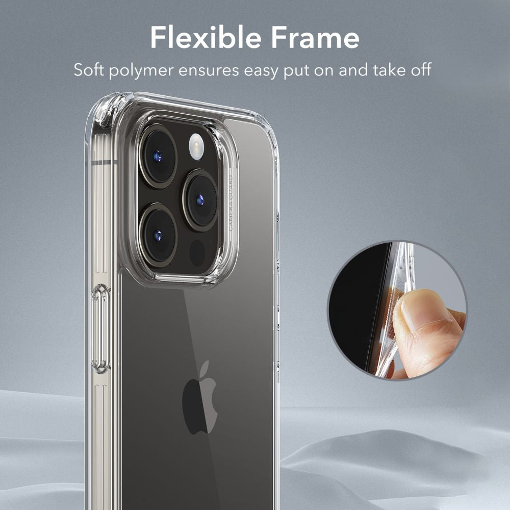 Ovitek za Apple iPhone 15 Pro, ESR, Ice Shield, Prozoren