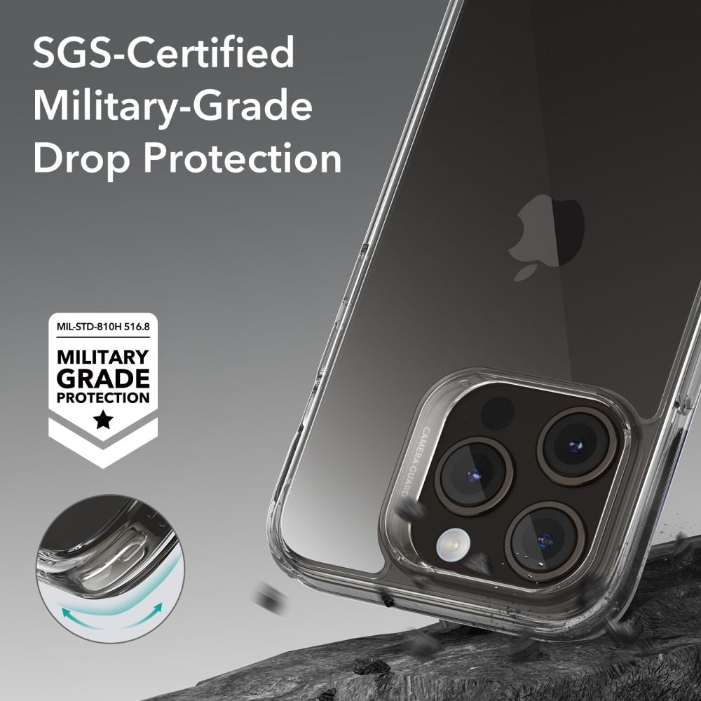 Ovitek za Apple iPhone 15 Pro, ESR, Ice Shield, Prozoren