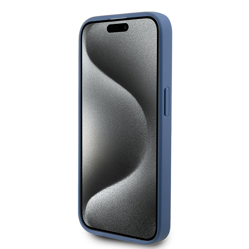 Ovitek za Apple iPhone 15 Pro, Guess, 4G Stripe, Modra