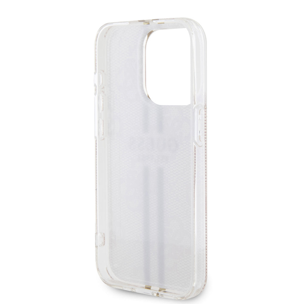 Ovitek za Apple iPhone 15 Pro, Guess, IML 4G Gold Stripe, Roza