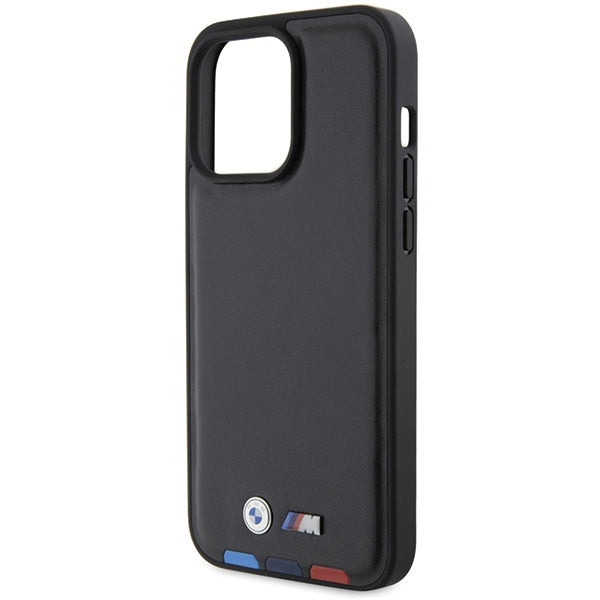 Ovitek za Apple iPhone 15 Pro Max, BMW, Stamp Tricolor, Črna