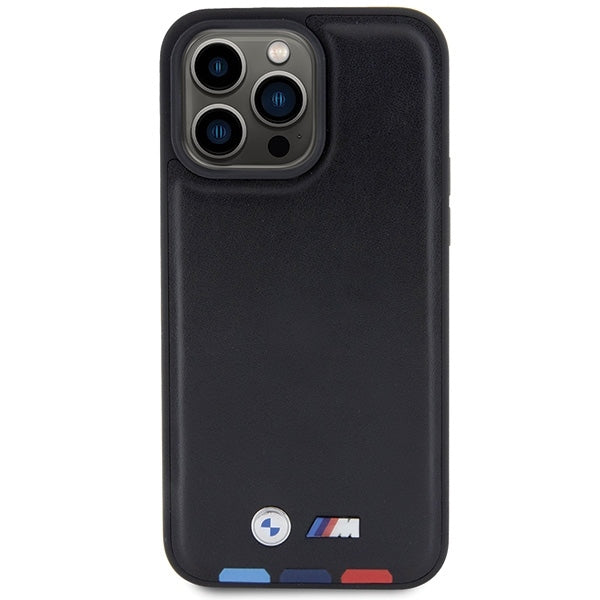 Ovitek za Apple iPhone 15 Pro Max, BMW, Stamp Tricolor, Črna