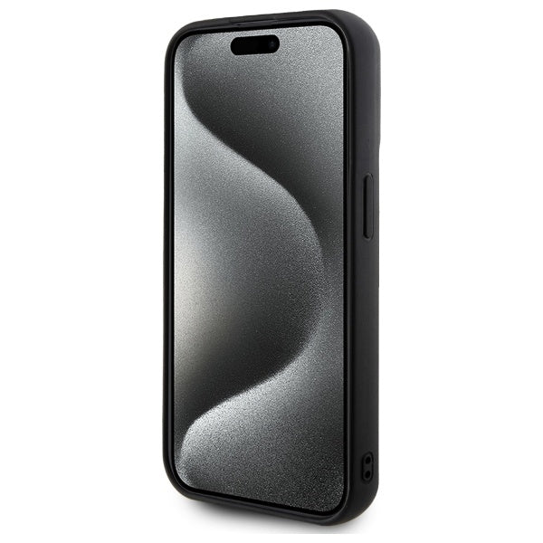 Ovitek za Apple iPhone 15 Pro Max, Karl Lagerfeld, 3D Rubber Signature, Črn