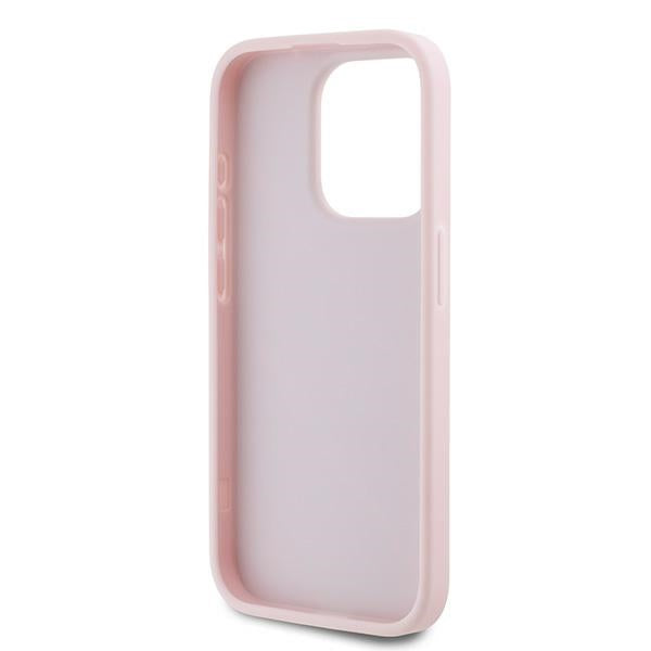 Ovitek za Apple iPhone 15 Pro Max, Karl Lagerfeld, Diagonal Quilted Script, Roza