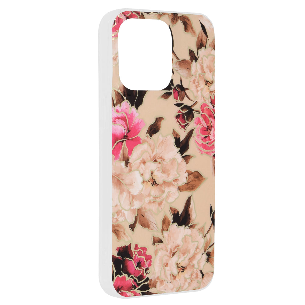 Ovitek za Apple iPhone 15 Pro Max, Techsuit, Marble, Bež