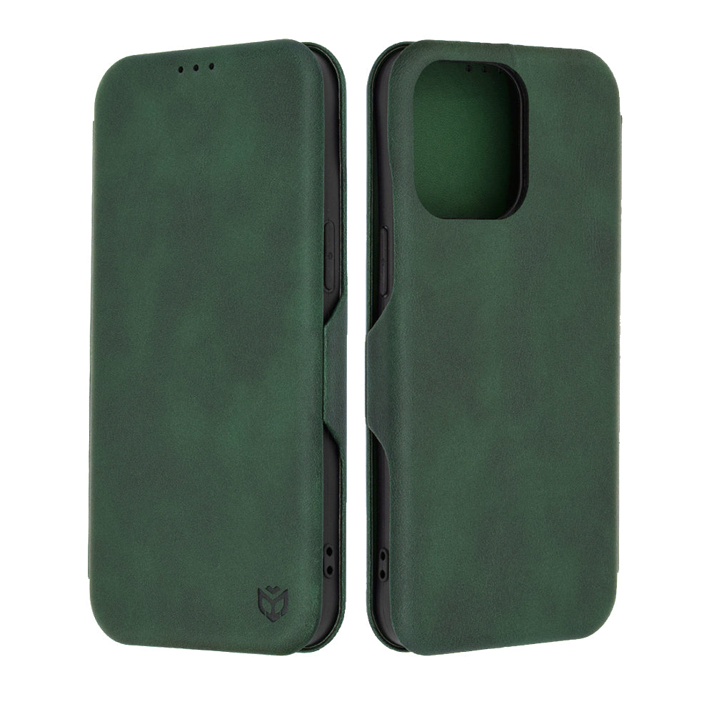 Ovitek za Apple iPhone 15 Pro Max, Techsuit, Safe Wallet Plus, Zelen