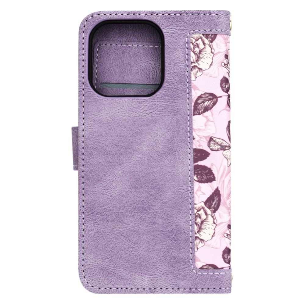 Ovitek za Apple iPhone 15 Pro, Techsuit, FlipCraft, vijoličen