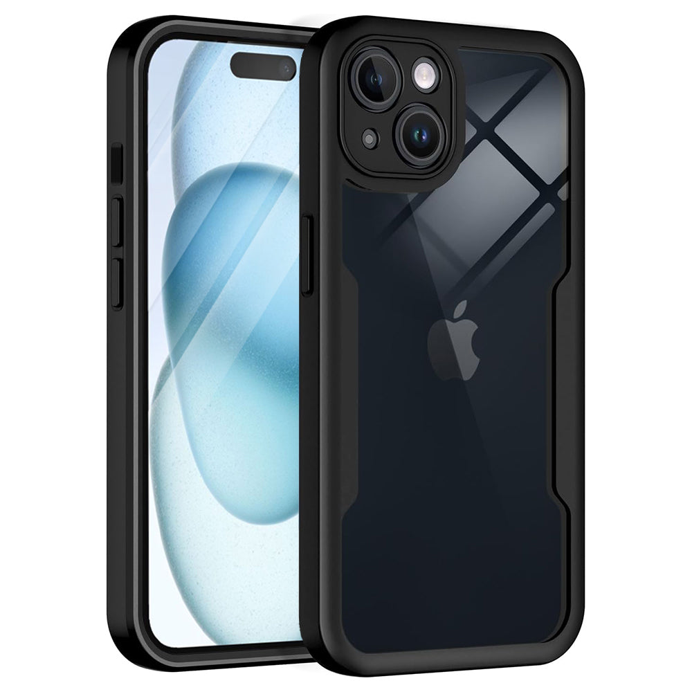 Ovitek za Apple iPhone 15, Techsuit, ColorVerse 360, Črn