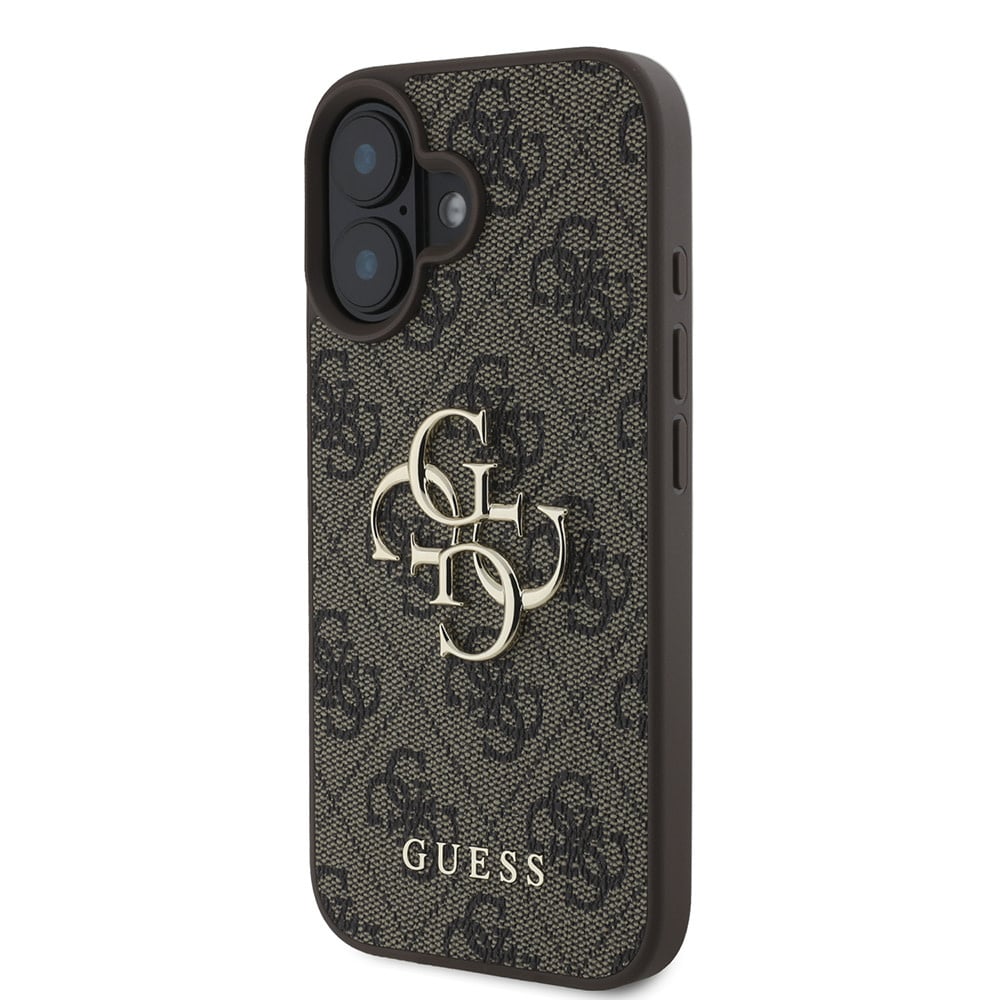 Ovitek za Apple iPhone 16, Guess, 4G Big Logo, rjava