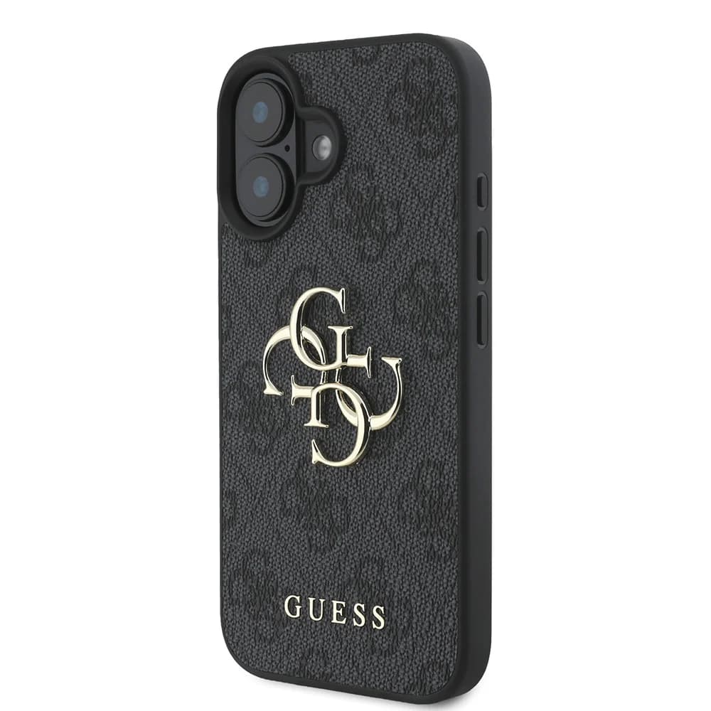 Ovitek za Apple iPhone 16, Guess, 4G Big Logo, črn