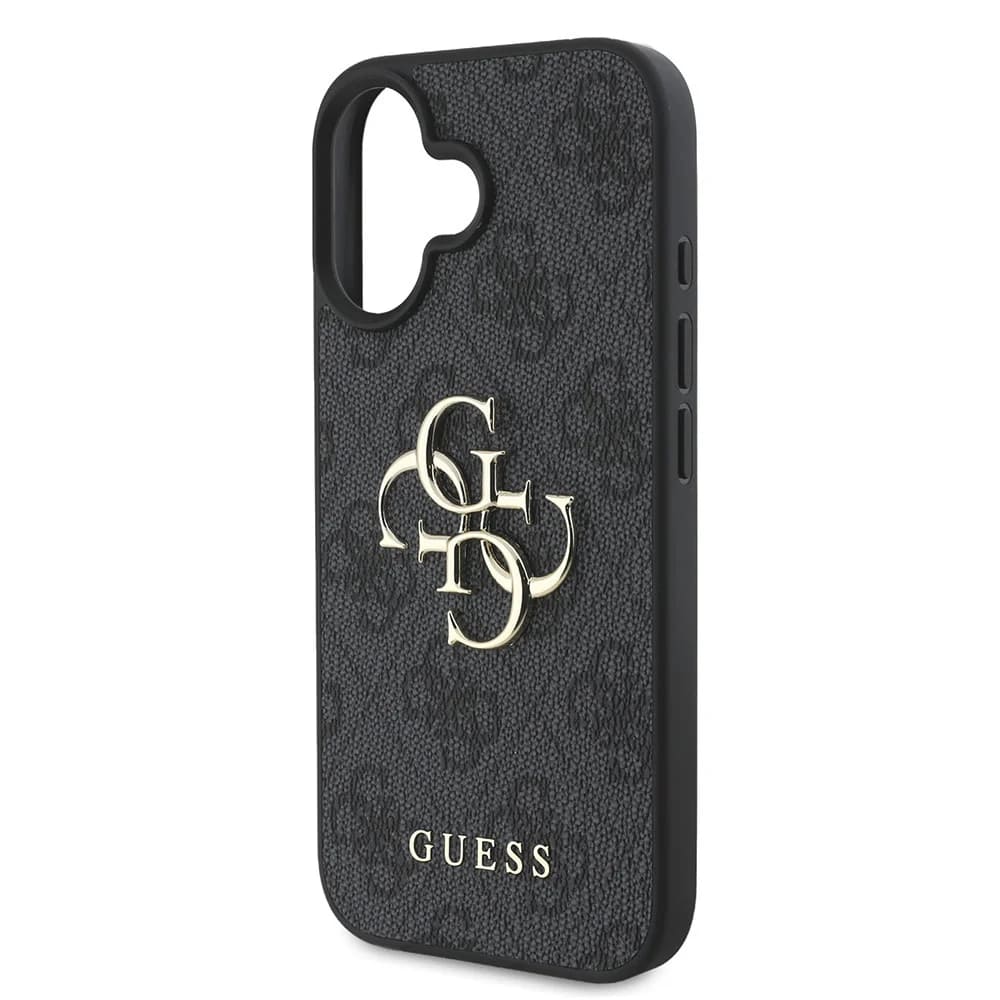 Ovitek za Apple iPhone 16, Guess, 4G Big Logo, črn