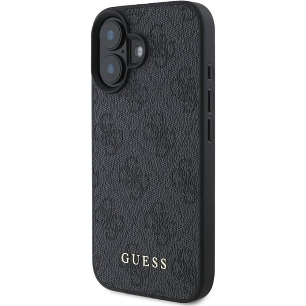 Ovitek za Apple iPhone 16, Guess, 4G Classic, črn