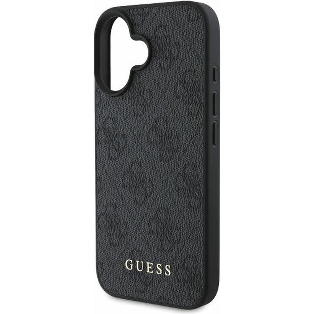 Ovitek za Apple iPhone 16, Guess, 4G Classic, črn