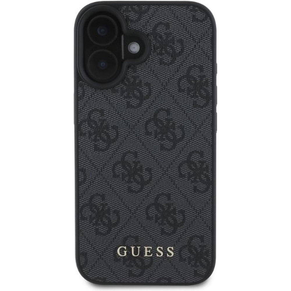 Ovitek za Apple iPhone 16, Guess, 4G Classic, črn