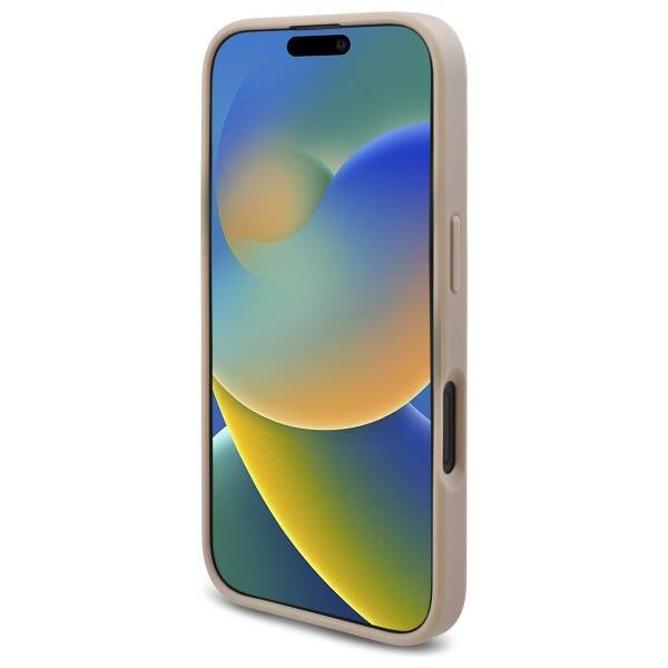 Ovitek za Apple iPhone 16, Guess, 4G Triangle Logo, Bela
