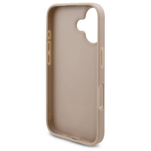 Ovitek za Apple iPhone 16, Guess, 4G Triangle Logo, Bela