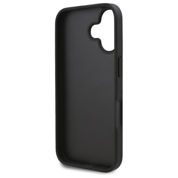 Ovitek za Apple iPhone 16, Karl Lagerfeld, Cardslots Monogram, Črna