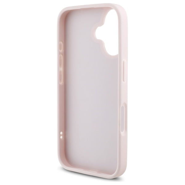 Case for Apple iPhone 16, Karl Lagerfeld, Diagonal Quilted Script, Pink