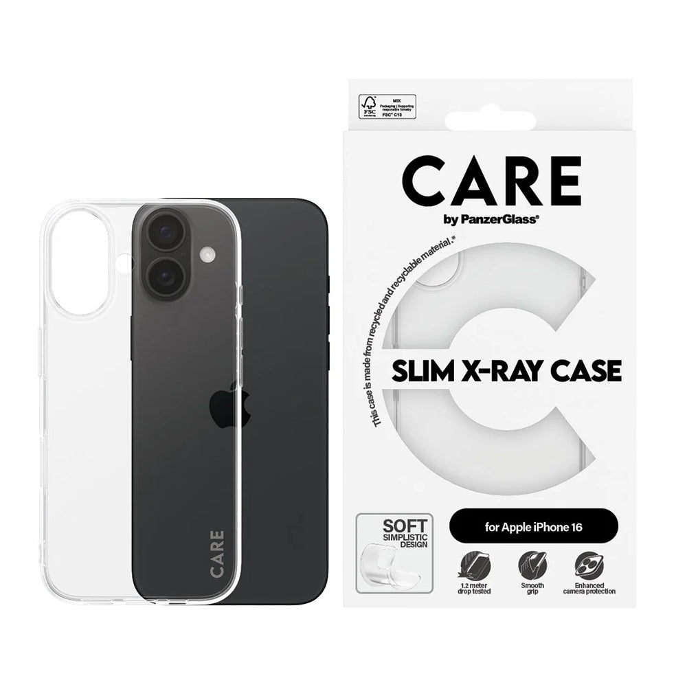 Ovitek za Apple iPhone 16, PanzerGlass, Modno osveščen, Prozoren