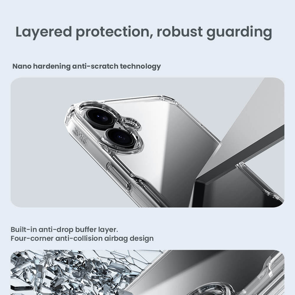 Ovitek za Apple iPhone 16 Plus, Nillkin, Nature Pro, modra