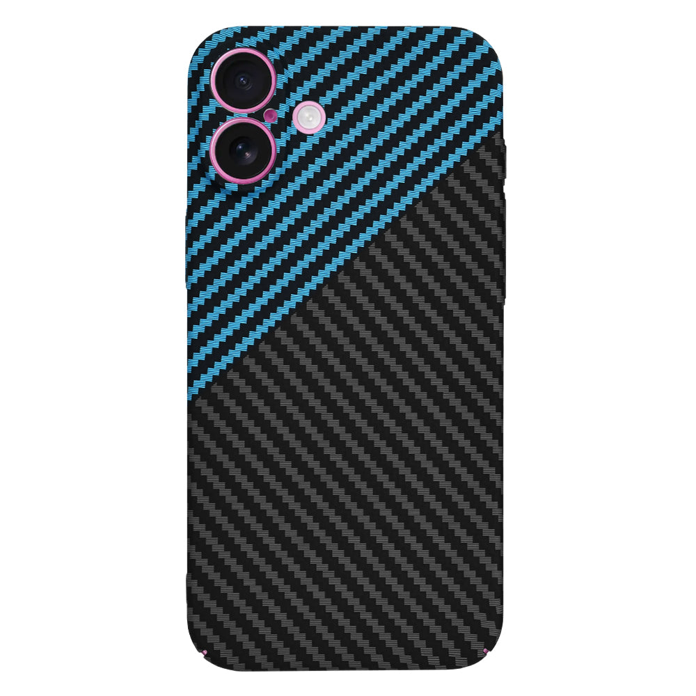 Ovitek za Apple iPhone 16 Plus, Techsuit, Carbonite FiberShell, Črna Bleu
