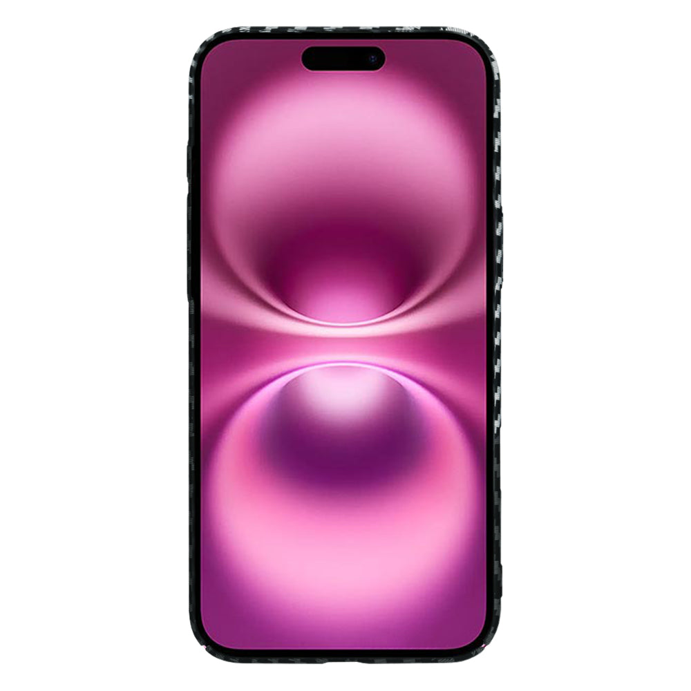 Ovitek za Apple iPhone 16 Plus, Techsuit, Carbonite FiberShell, Črno Siva