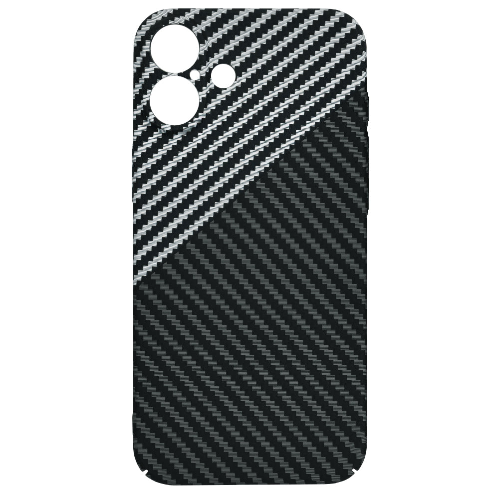 Ovitek za Apple iPhone 16 Plus, Techsuit, Carbonite FiberShell, Črno Siva