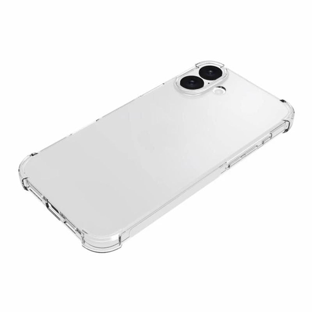 Ovitek za Apple iPhone 16 Plus, Techsuit, Prosojen proti udarcem (velika odprtina za lečo), Prozoren