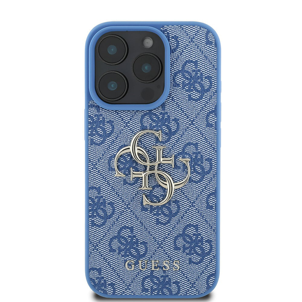 Ovitek za Apple iPhone 16 Pro, Guess, 4G Big Logo, Modra