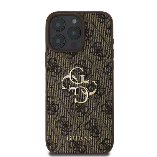 Ovitek za Apple iPhone 16 Pro, Guess, 4G Big Logo, rjava
