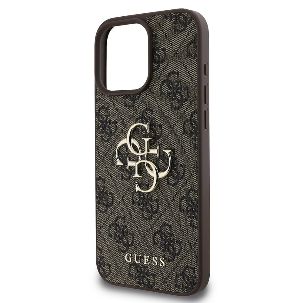 Ovitek za Apple iPhone 16 Pro, Guess, 4G Big Logo, rjava
