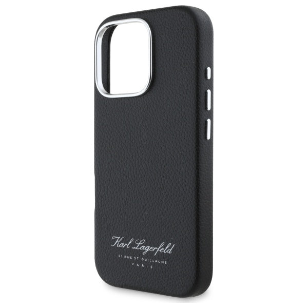 Ovitek za Apple iPhone 16 Pro, Karl Lagerfeld, RSG, Črna