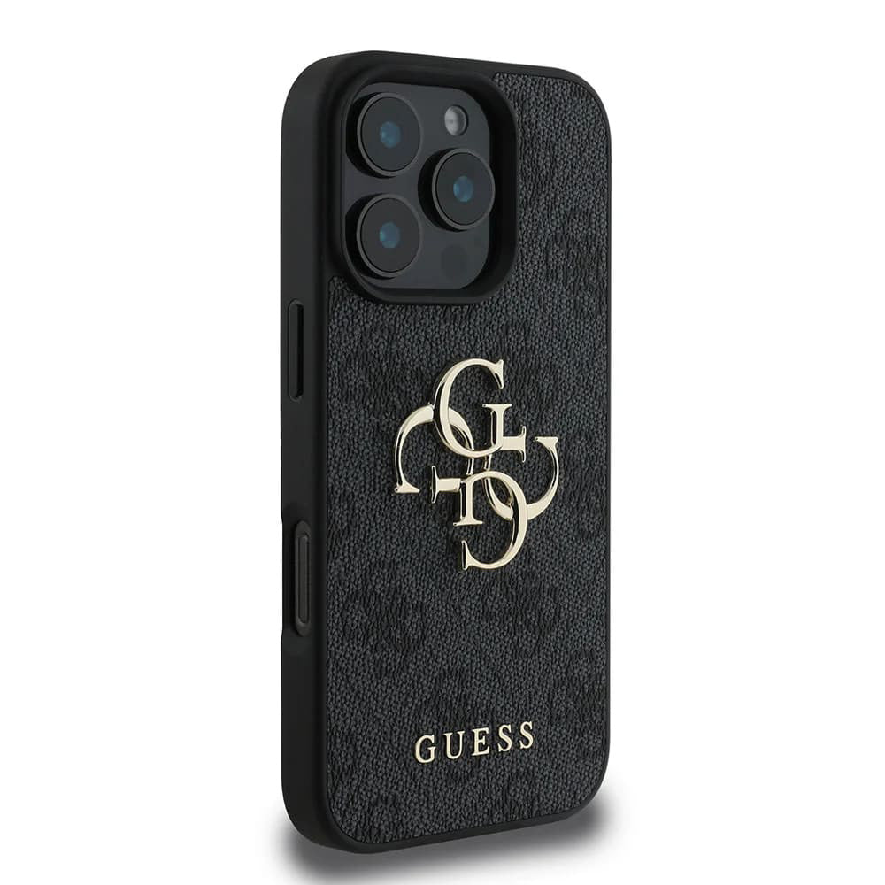 Ovitek za Apple iPhone 16 Pro Max, Guess, 4G Big Logo, črn