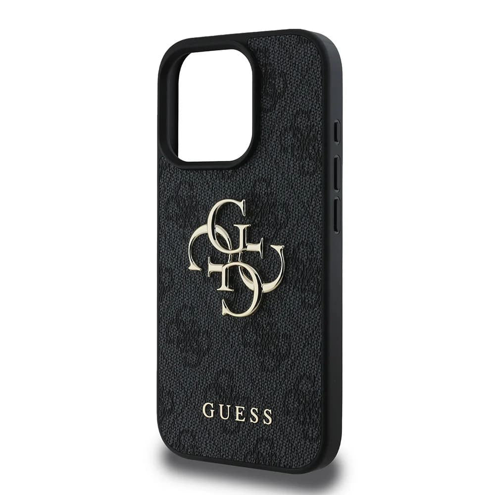 Ovitek za Apple iPhone 16 Pro Max, Guess, 4G Big Logo, črn