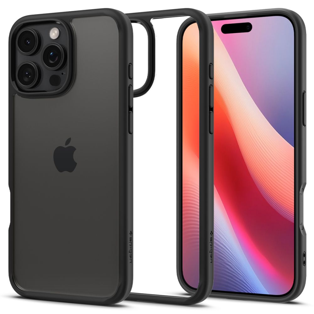 Ovitek za Apple iPhone 16 Pro Max, Spigen, Ultra Hybrid, Mat Črna ACS07996
