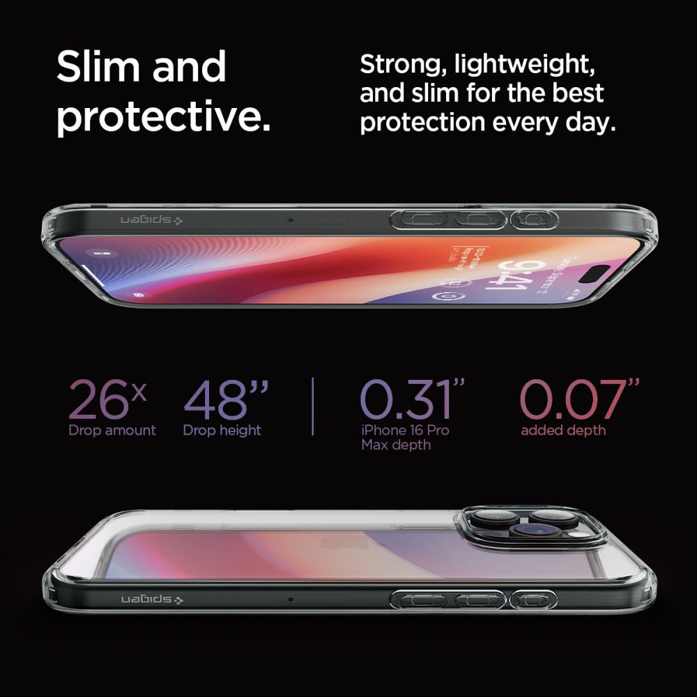 Ovitek za Apple iPhone 16 Pro Max, Spigen, Ultra Hybrid, Dimljen ACS07994
