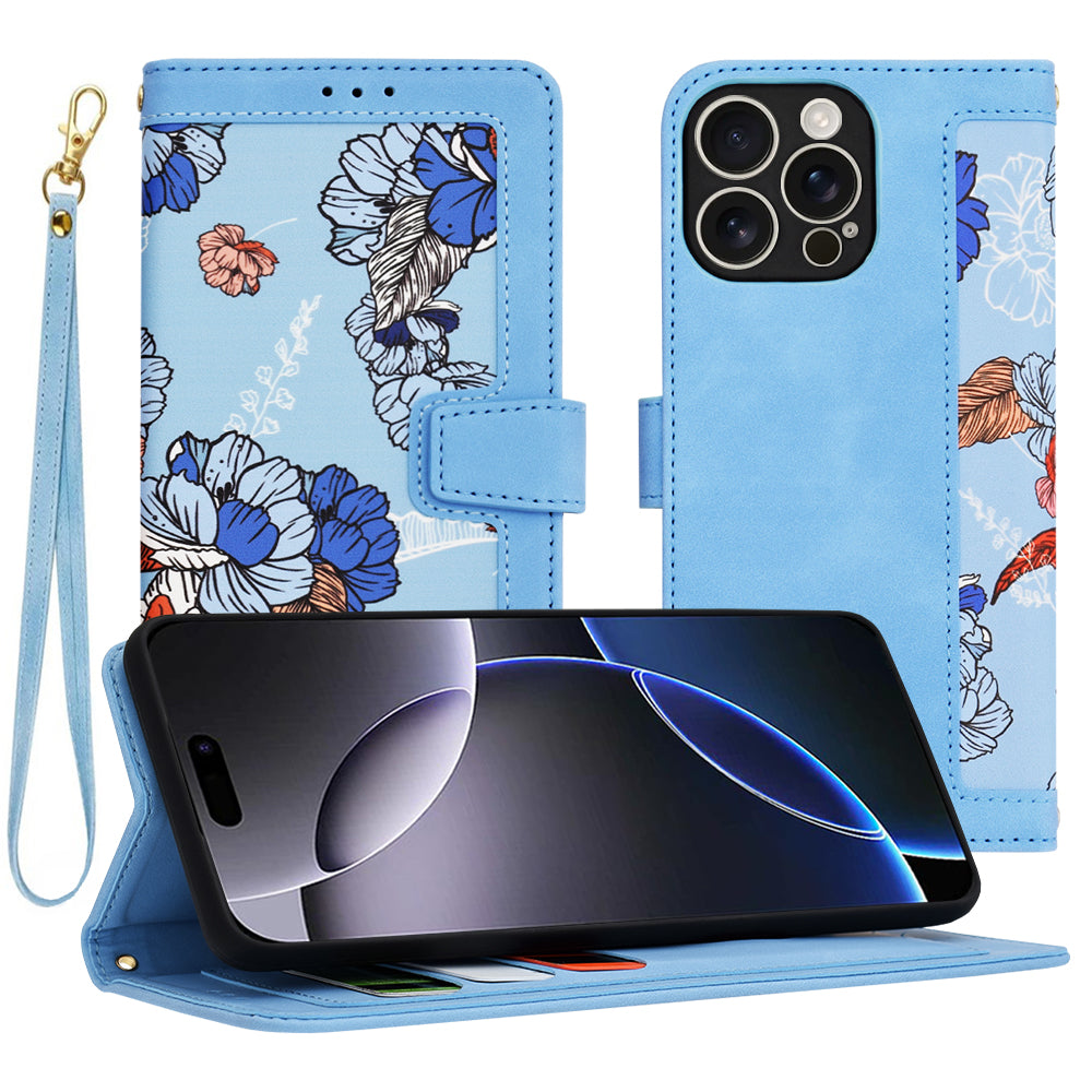 Ovitek za Apple iPhone 16 Pro Max, Techsuit, FlipCraft, modra