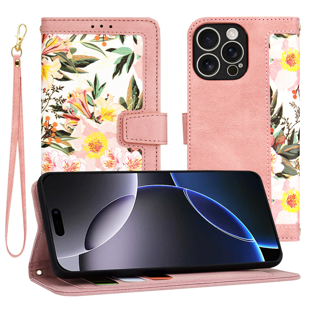 Ovitek za Apple iPhone 16 Pro Max, Techsuit, FlipCraft, roza
